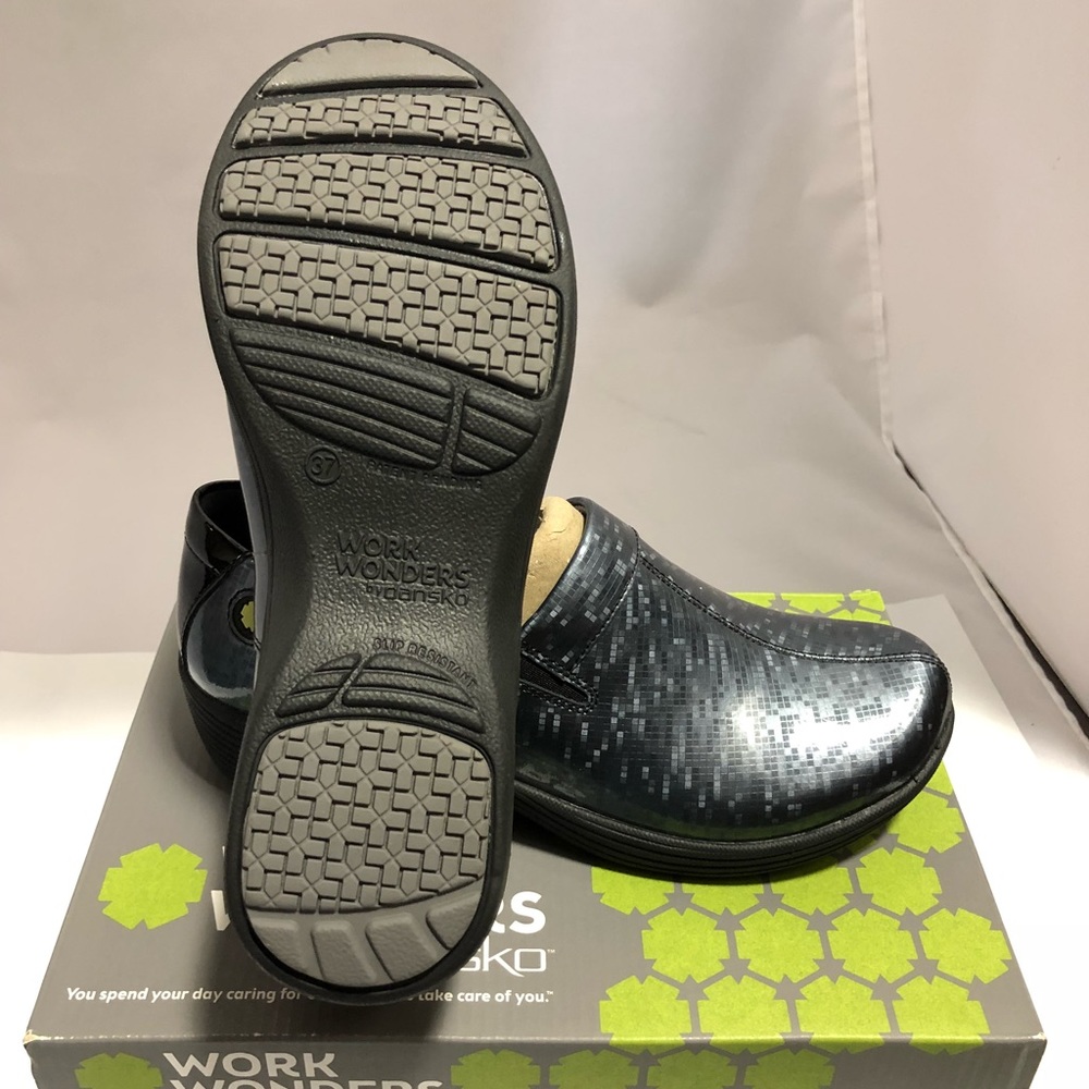 New Dansko Women's Work Wonders Coral Grid Patent - Picture 4 of 4